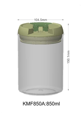 Пластмасовый контейнер округлой формы качества еды с ровным цветом поверхности и крышки ODM
